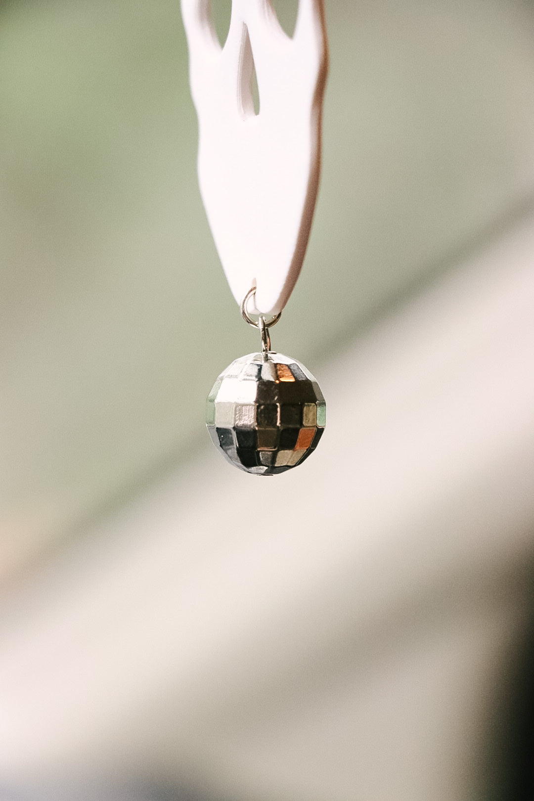 Cowboy Skull Disco Ball Car Charm