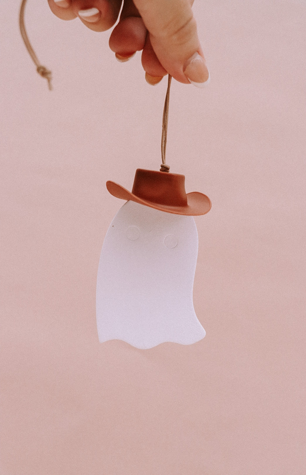 Cowboy Hat Ghost Car Charm