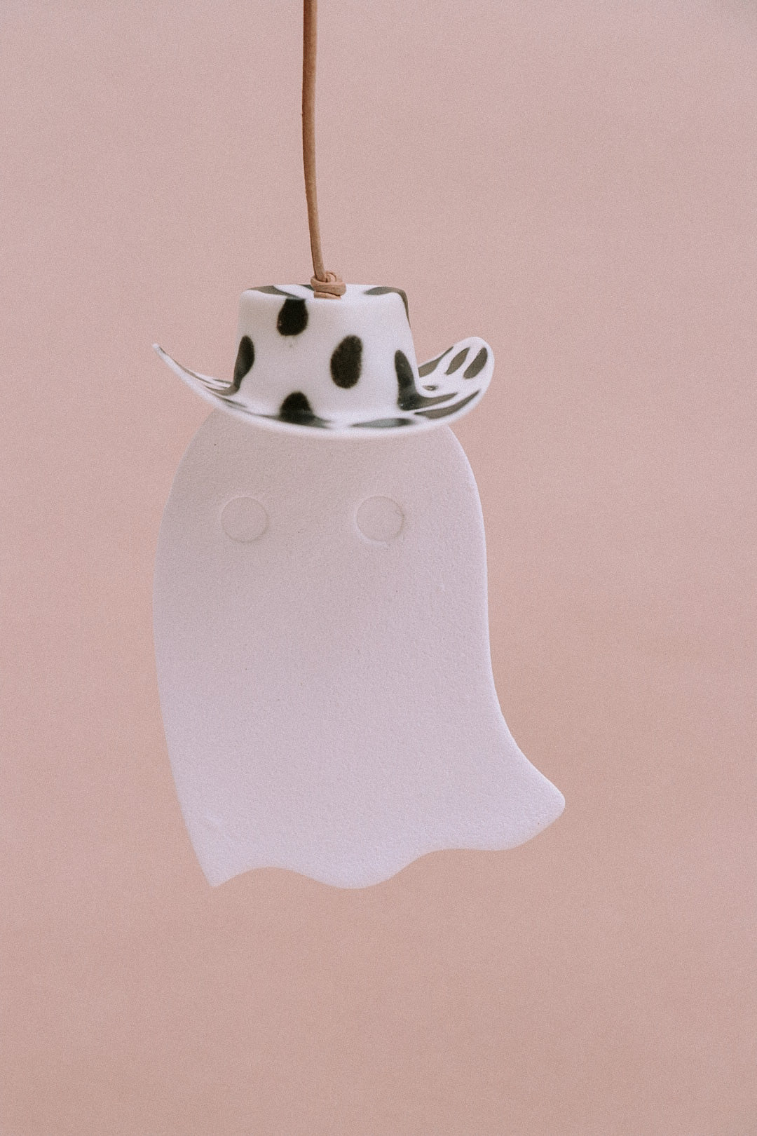 Cowboy Hat Ghost Car Charm