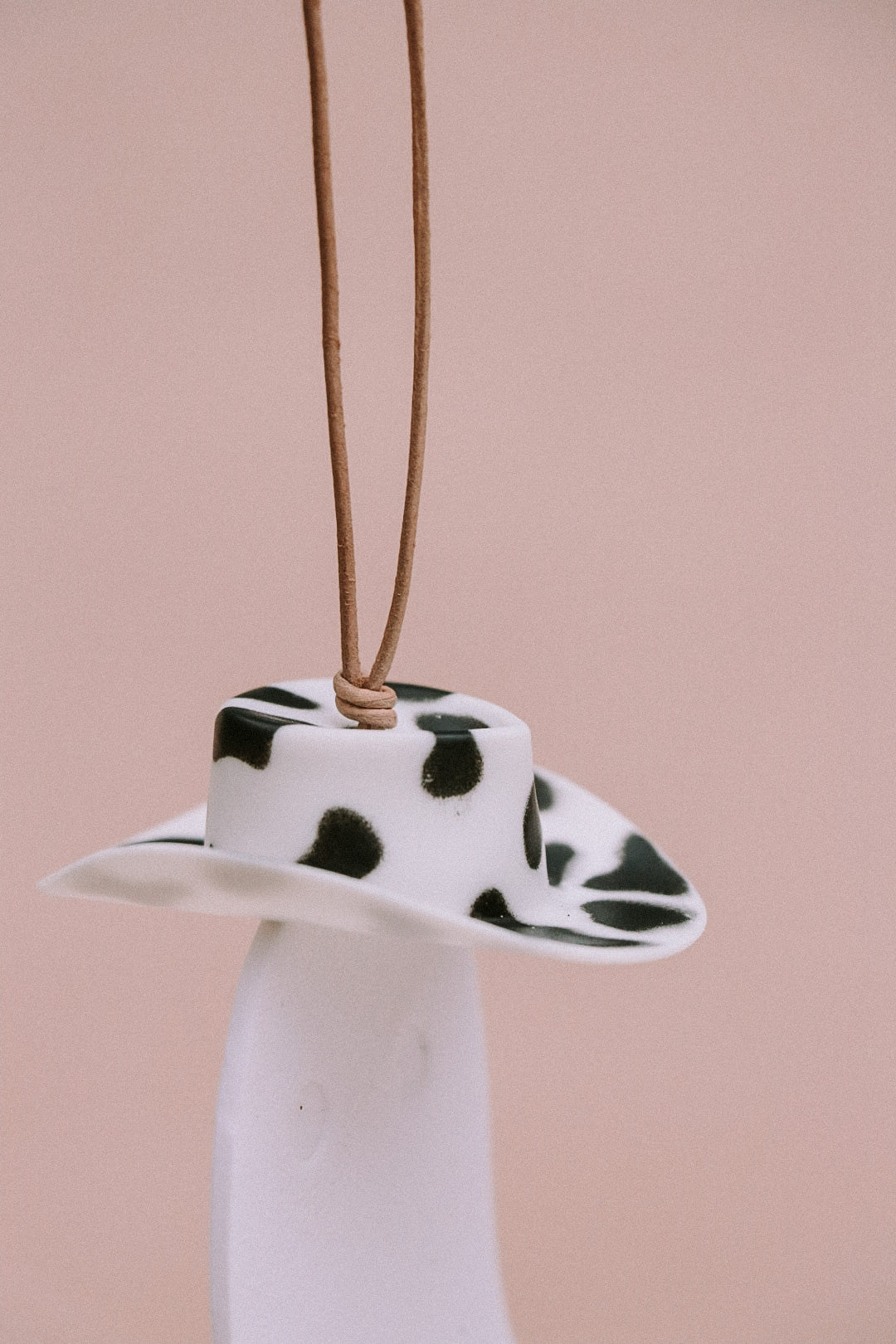 Cowboy Hat Ghost Car Charm