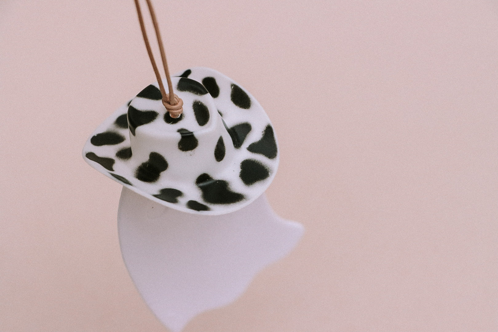 Cowboy Hat Ghost Car Charm