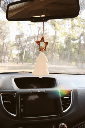 Rattan Christmas Tree Essential Oil Car Diffuser