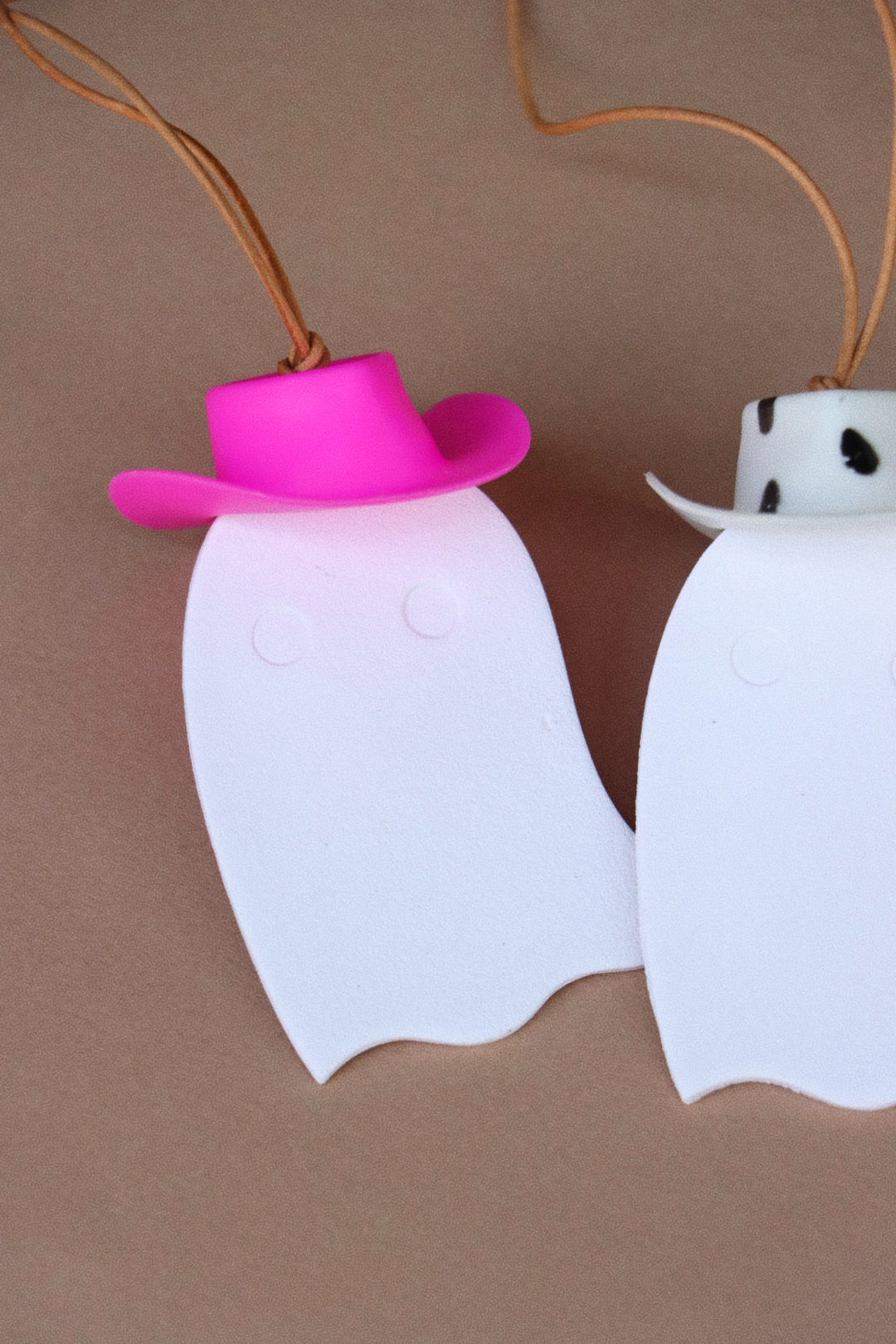 Cowboy Hat Ghost Car Charm