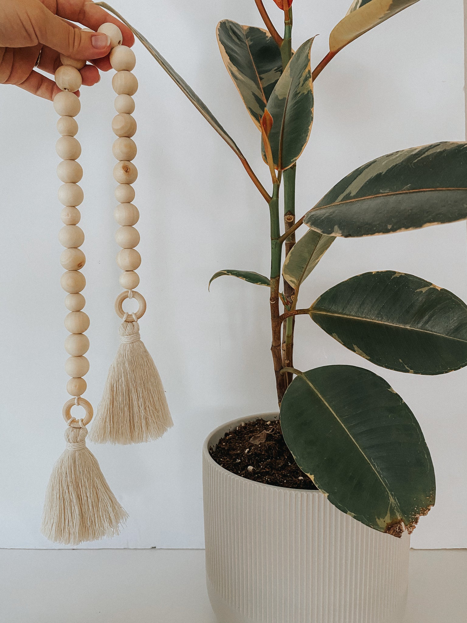 Boho Beaded Tassel Garland