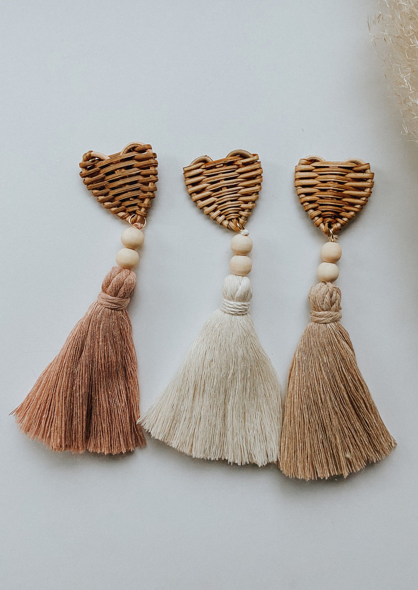 Rattan Heart Tassel Air Vent Diffuser (made to order)