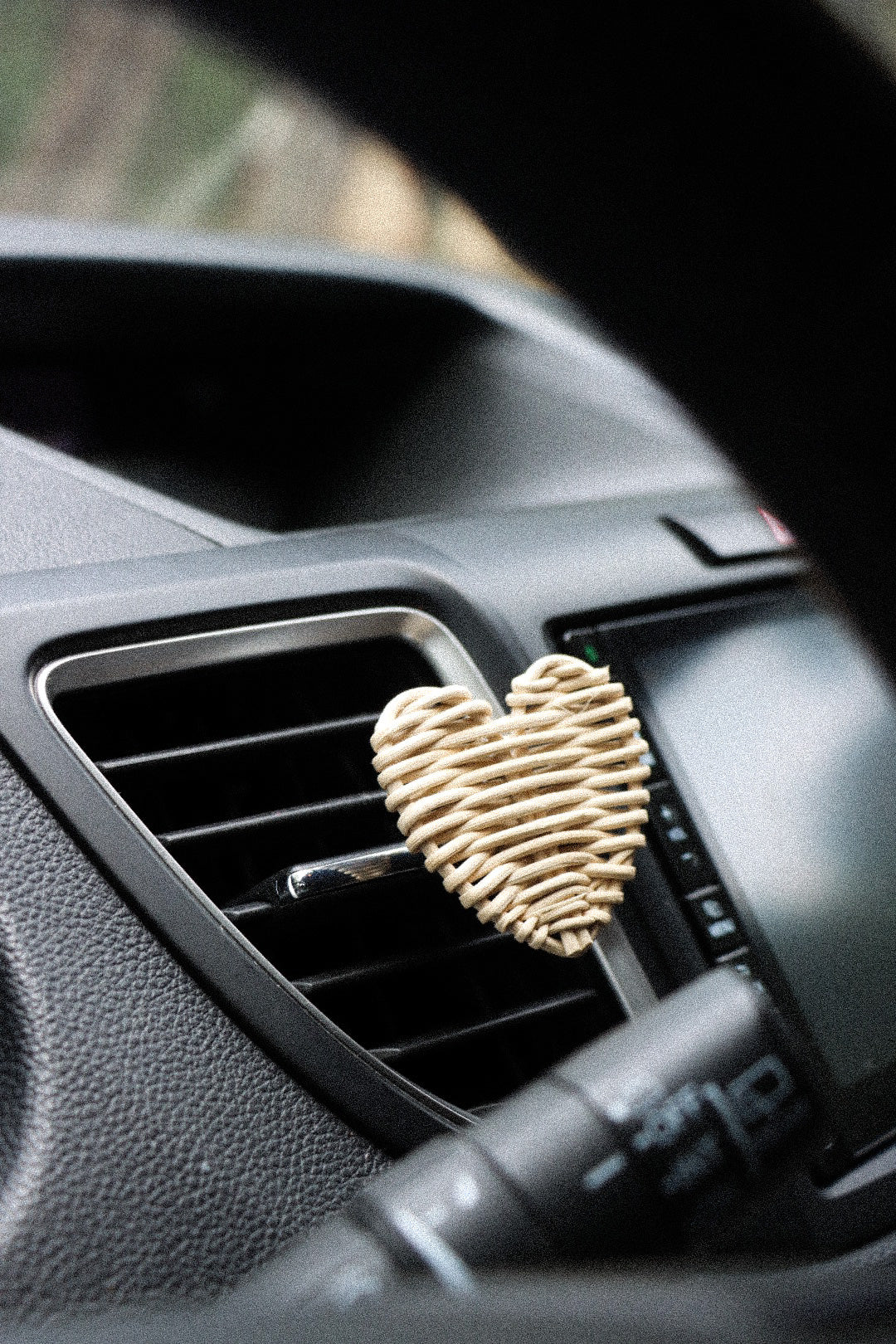 Rattan Heart Car Air Vent Diffuser