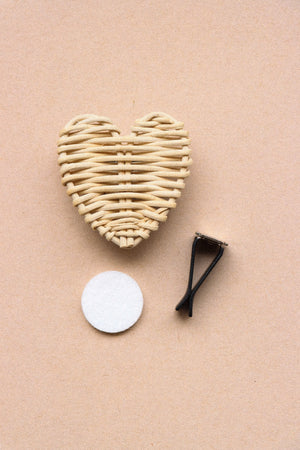 Rattan Heart Car Air Vent Diffuser