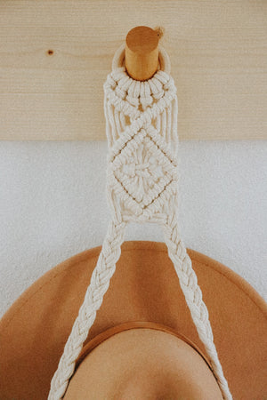 Boho Macrame Hat Hanger